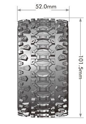 Louise RC Däck & Fälg ST-UPHILL Mini Maxx/ XRT (0 & 1/2 Offset Hex) (2) – bild 2