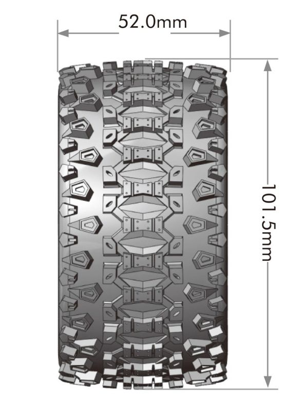 Louise RC Däck & Fälg ST-UPHILL Mini Maxx/ XRT (0 & 1/2 Offset Hex) (2) – bild 2