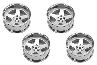 Louise RC Fälg Drift 5-Eker Matt Silver (2,4,6,8mm Offset) 12mm Hex (4) – bild 2