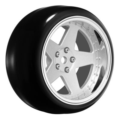 Louise RC Däck & Fälg Drift / 5-Eker Matt Silver (2,4,6,8mm Offset) 12mm Hex (4) – bild 1
