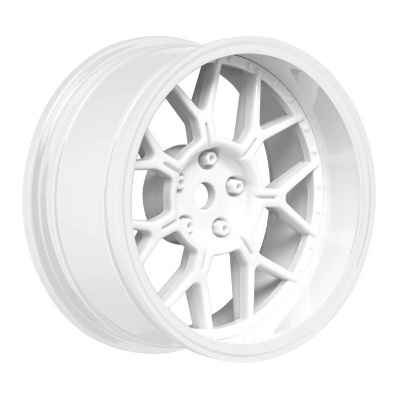Louise RC Fälg Drift 14-Eker Vit (2,4,6,8mm Offset) 12mm Hex (4) – bild 1