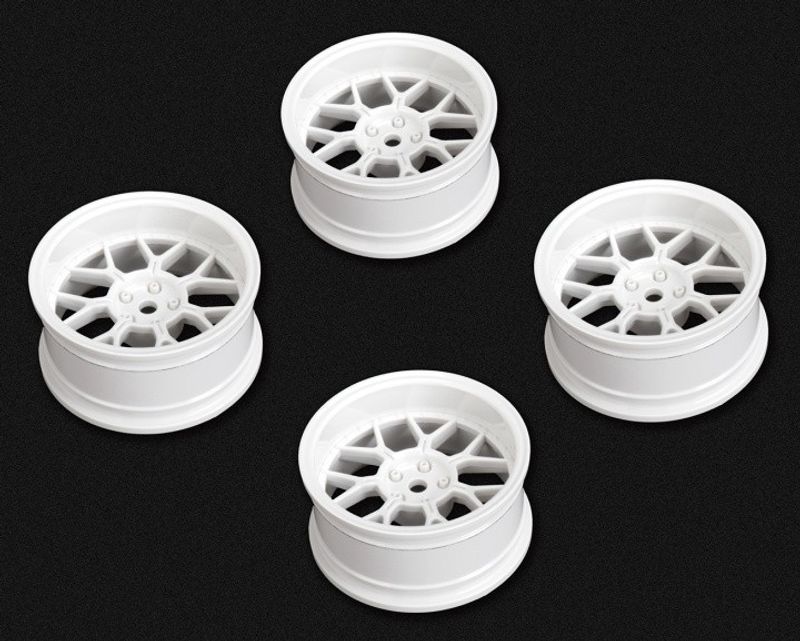 Louise RC Fälg Drift 14-Eker Vit (2,4,6,8mm Offset) 12mm Hex (4) – bild 2