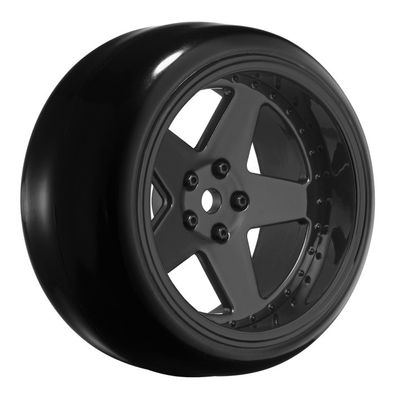 Louise RC Däck & Fälg Drift / 5-Eker Svart (2,4,6,8mm Offset) 12mm Hex (4) – bild 1