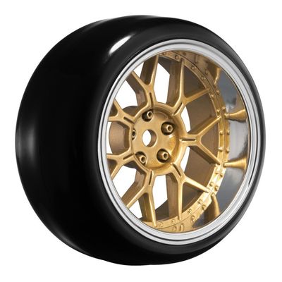 Louise RC Däck & Fälg Drift / 14-Eker Brons (2,4,6,8mm Offset) 12mm Hex (4) – bild 1