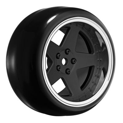 Louise RC Däck & Fälg Drift / 5-Eker Matt Svart (2,4,6,8mm Offset) 12mm Hex (4) – bild 1