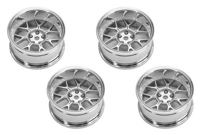 Louise RC Fälg Drift 14-Eker Matt Silver (2,4,6,8mm Offset) 12mm Hex (4) – bild 2