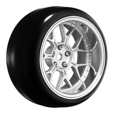 Louise RC Däck & Fälg Drift / 14-Eker Matt Silver (2,4,6,8mm Offset) 12mm Hex (4) – bild 1