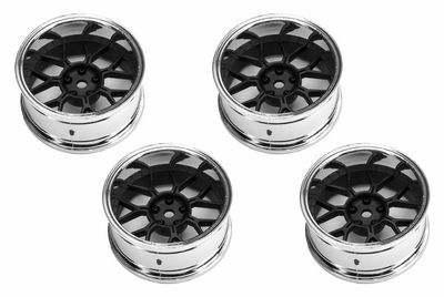 Louise RC Fälg Drift 14-Eker Matt Svart (2,4,6,8mm Offset) 12mm Hex (4) – bild 2