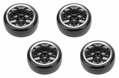 Louise RC Däck & Fälg Drift / 14-Eker Matt Svart (2,4,6,8mm Offset) 12mm Hex (4) – bild 2