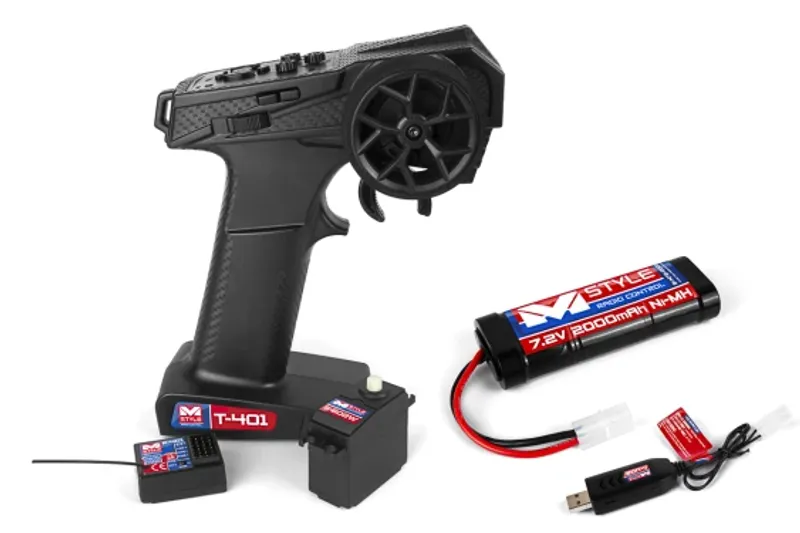 Mstyle R/C Set - Radioset, Servo, Batteri och laddare