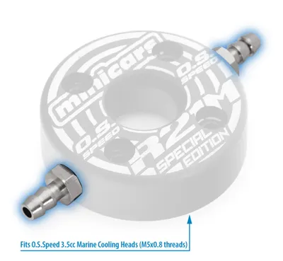 M-Drive MDM-NM5 Vattenkylningsnipplar M5x0.8mm Rostfritt Stål (2st)