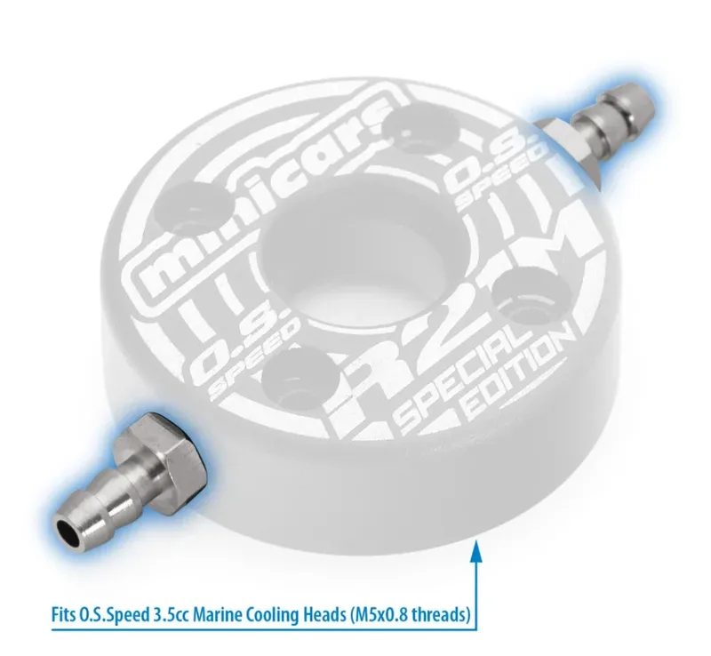 M-Drive MDM-NM5 Vattenkylningsnipplar M5x0.8mm Rostfritt Stål (2st)