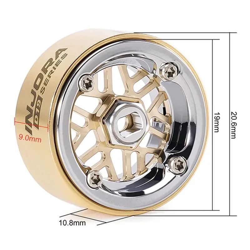INJORA 0.7" D19 ModuWheel for 1/30 SCX30 1/32 Ascent-32 (MW7006)