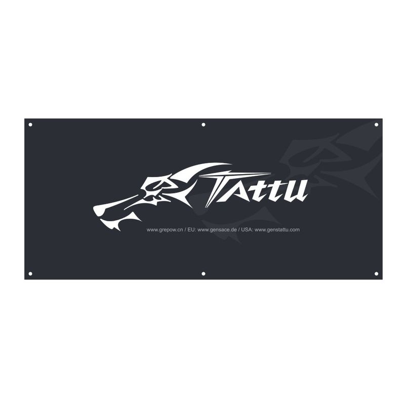 Tattu banderoll 2 × 0,9 m