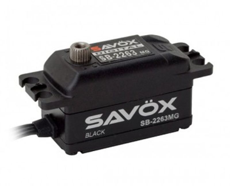 Savöx SB-2263MG Servo 10Kg 0,076s Brushless Black Edition Lågt