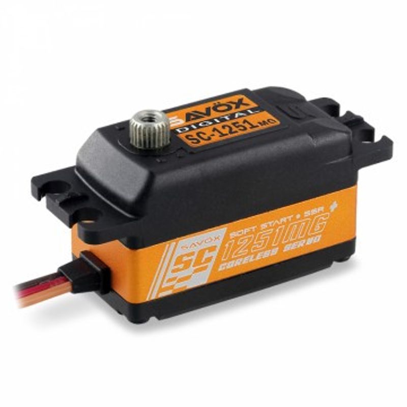 Savöx SC-1251MG Plus Servo 9Kg 0,09s Alu Coreless Metalldrev Lågt