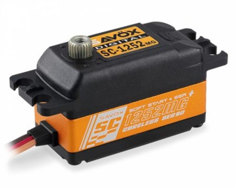Savöx SC-1252MG Plus Servo 7Kg 0,07s Alu Coreless Metalldrev Lågt