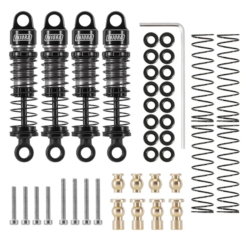INJORA 40mm Big Bore Oil Shock Absorber for 1/24 SCX24 FCX24M