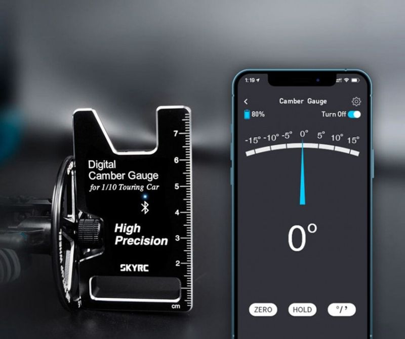 Cambervinkel Mätare Digital Bluetooth CTG-015 SkyRc