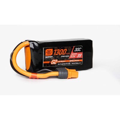 Batteri 11.1V 1300mAh 3S 30C Smart G2 LiPo Battery: IC3