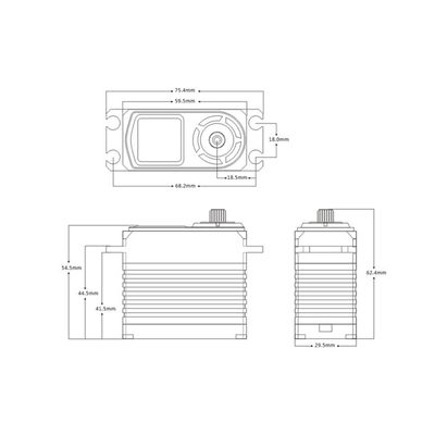 SRT BH125W BL Servo HV 125.0kg/0.085sec @8,4V