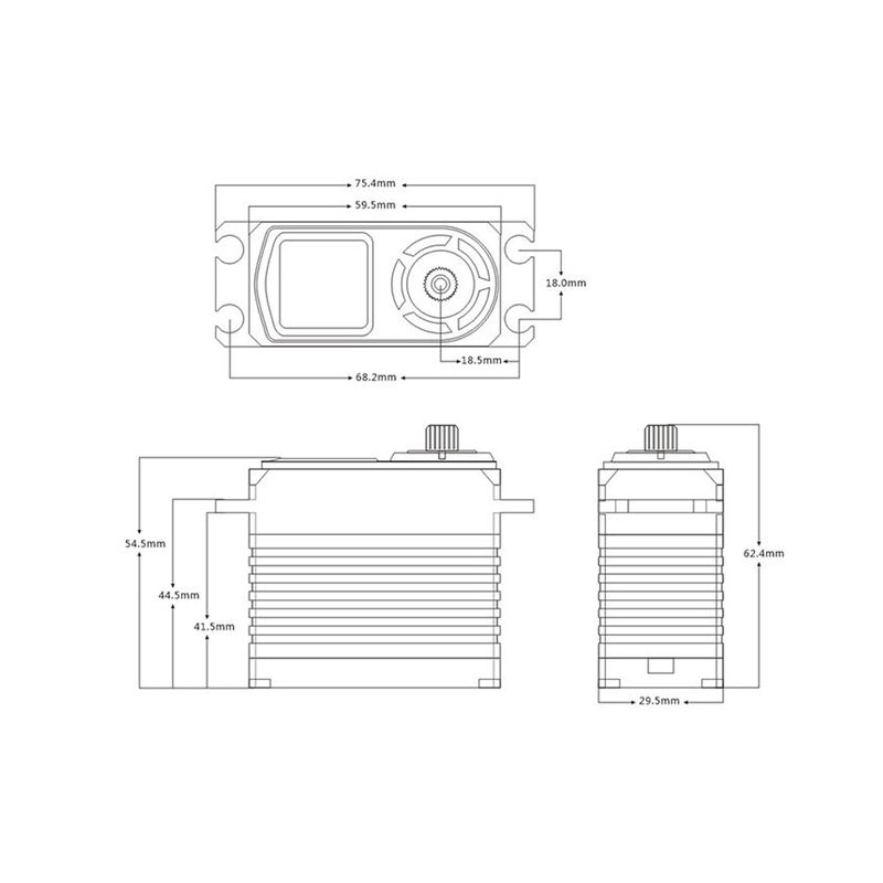 SRT BH125W BL Servo HV 125.0kg/0.085sec @8,4V