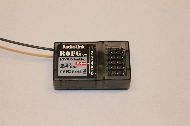 Mottagare 6-Kanal 2.4Ghz FHSS Radiolink m/Gyro