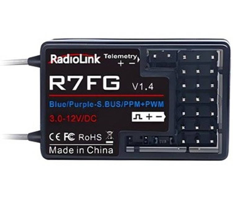 Radiolink Mottagare R7FG 7-kanaler med Volt kabel