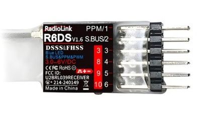 Radiolink Mottagare R6DS 6/10-kanaler (AT9, AT9S, AT10, AT10ll)