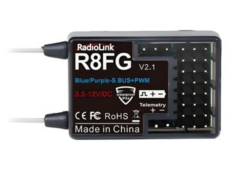 Radiolink Mottagare R8FG 8-kanaler med Volt kabel