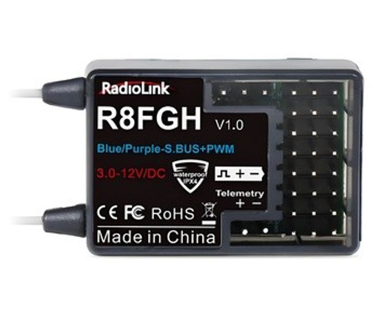 Radiolink Mottagare R8FGH 8-kanaler HV med Volt kabel