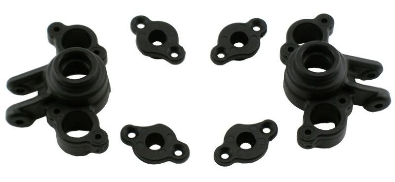 Knuckle arms F/R Traxxas Mini E-Revo Svart RPM