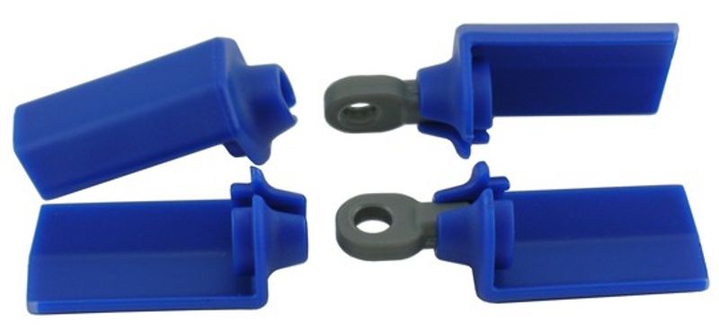 Shock shaft guard. Blå. RPM.