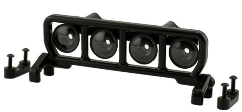 Takramp för 4 LED lampor. Svart. RPM.