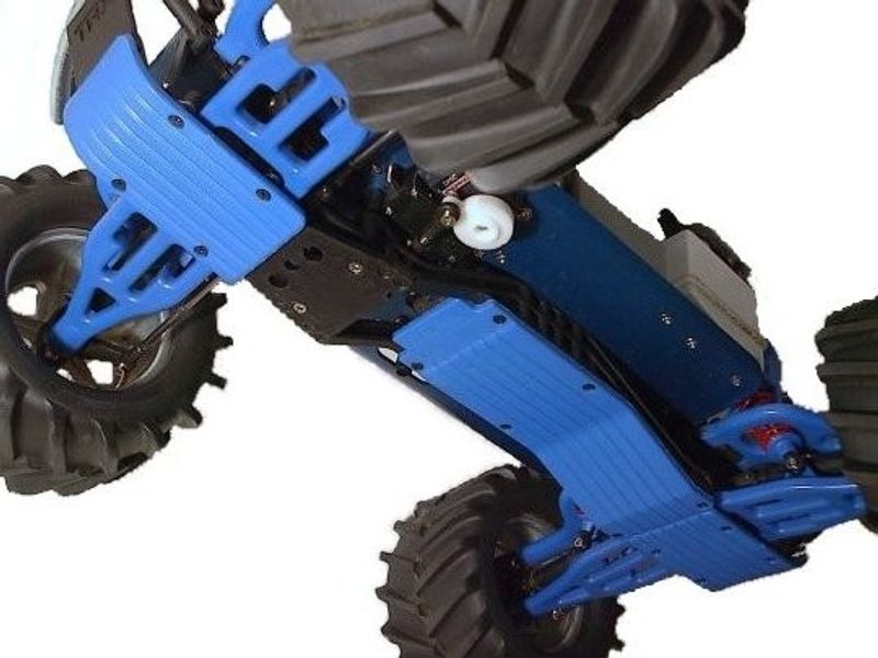 Skid plate. Center. Traxxas T/E Maxx. Svart. RPM.