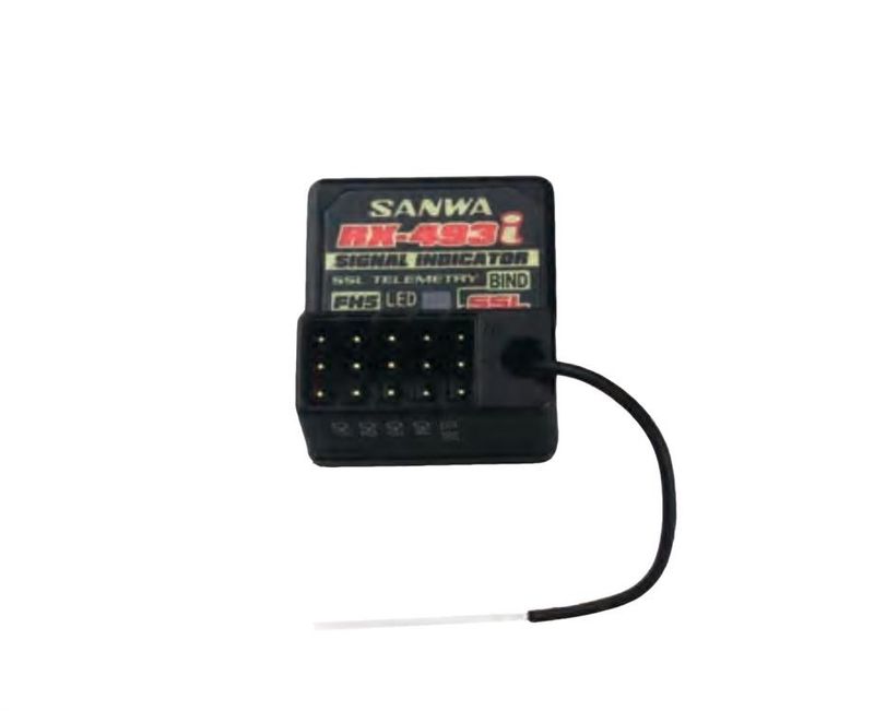 Sanwa MT-R Radio + RX-493i Mottagare