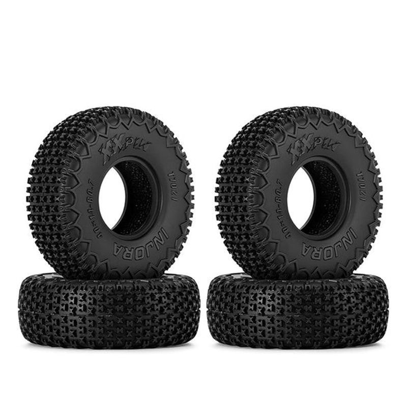 INJORA 0.7" 40*14mm XHX Pin Tires for 1/30 SCX30 (T7021)