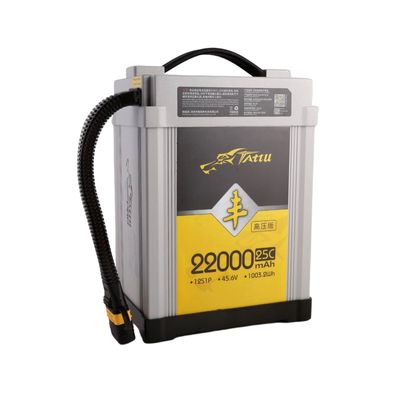 Tattu 22000mAh 12S 25C 45,6V(HV) LiPo-batteri – AS150-F kontakt – AGRI