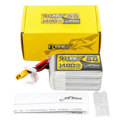 Tattu 1480mAh 6S 150C 22,2V LiPo-batteri – XT60 kontakt – R-Line 5,0