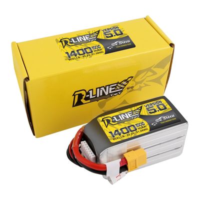 Tattu 1400mAh 6S 150C 22,2V LiPo-batteri – XT60 kontakt – R-Line 5,0