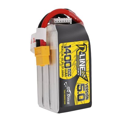 Tattu 1400mAh 6S 150C 22,2V LiPo-batteri – XT60 kontakt – R-Line 5,0