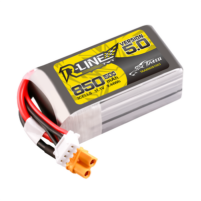 Tattu 850mAh 3S 150C 11,1V LiPo-batteri – XT30U-F kontakt – R-Line 5,0