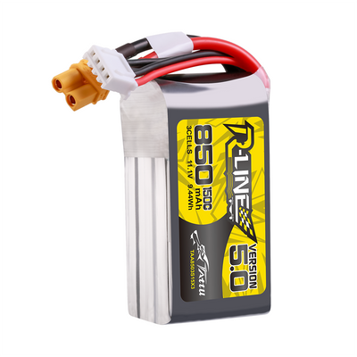 Tattu 850mAh 3S 150C 11,1V LiPo-batteri – XT30U-F kontakt – R-Line 5,0