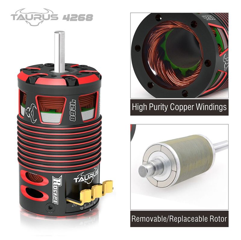 Borstlös Motor 4268 2400kv 1/8 On-road Sensor Rocket Taurus