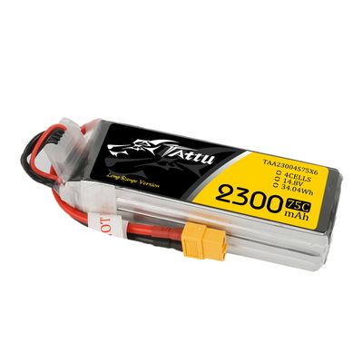 Tattu 2300mAh 4S 75C 14,8V LiPo-batteri – XT60 kontakt – FPV Classic