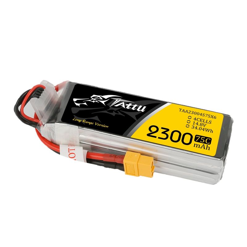 Tattu 2300mAh 4S 75C 14,8V LiPo-batteri – XT60 kontakt – FPV Classic