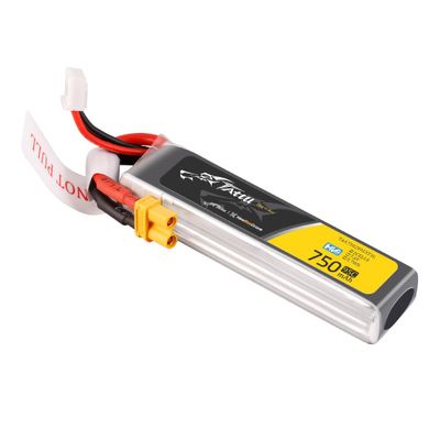 Tattu 750mAh 2S 95C 7,6V(HV) Long LiPo-batteri – XT30U-F kontakt – FPV Classic