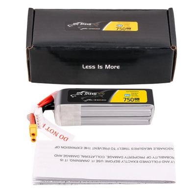 Tattu 750mAh 4S 95C 15,2V(HV) Long LiPo-batteri – XT30U-F kontakt – FPV Classic