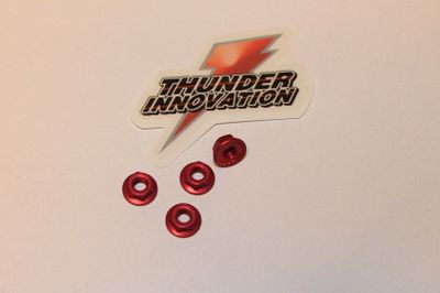 Muttrar Aluminium Självlåsande Lågprofil 4mm TI