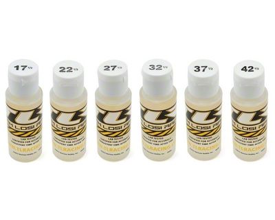 Stötdämparolja 6PK 17.5, 22.5, 27.5, 32.5, 37.5, 42.5 2oz Losi